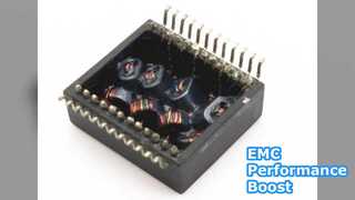 Desempenho EMC aprimorado do transformador Ethernet T1218